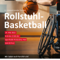 Plakat zum 6. Internationalen Rollstuhlbasketball-Turnier am 14.05.2022