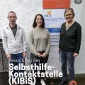 Beispielfoto vom Besuch von Swantje Schendel (MdL), mit Ines Kampen und Roland Wolter (beide KIBiS)