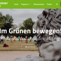 Screenshot von der Internetseite zum Projekt Bürgersport, © Bürgerstiftung Braunschweig