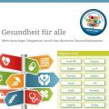 Screenshot von der Internetseite gesundheit-mehrsprachig.de