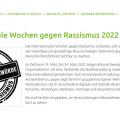 Screenshot vom Internetartikel zu den Wochen gegen Rassisums 2022 der Stadt Braunschweig.